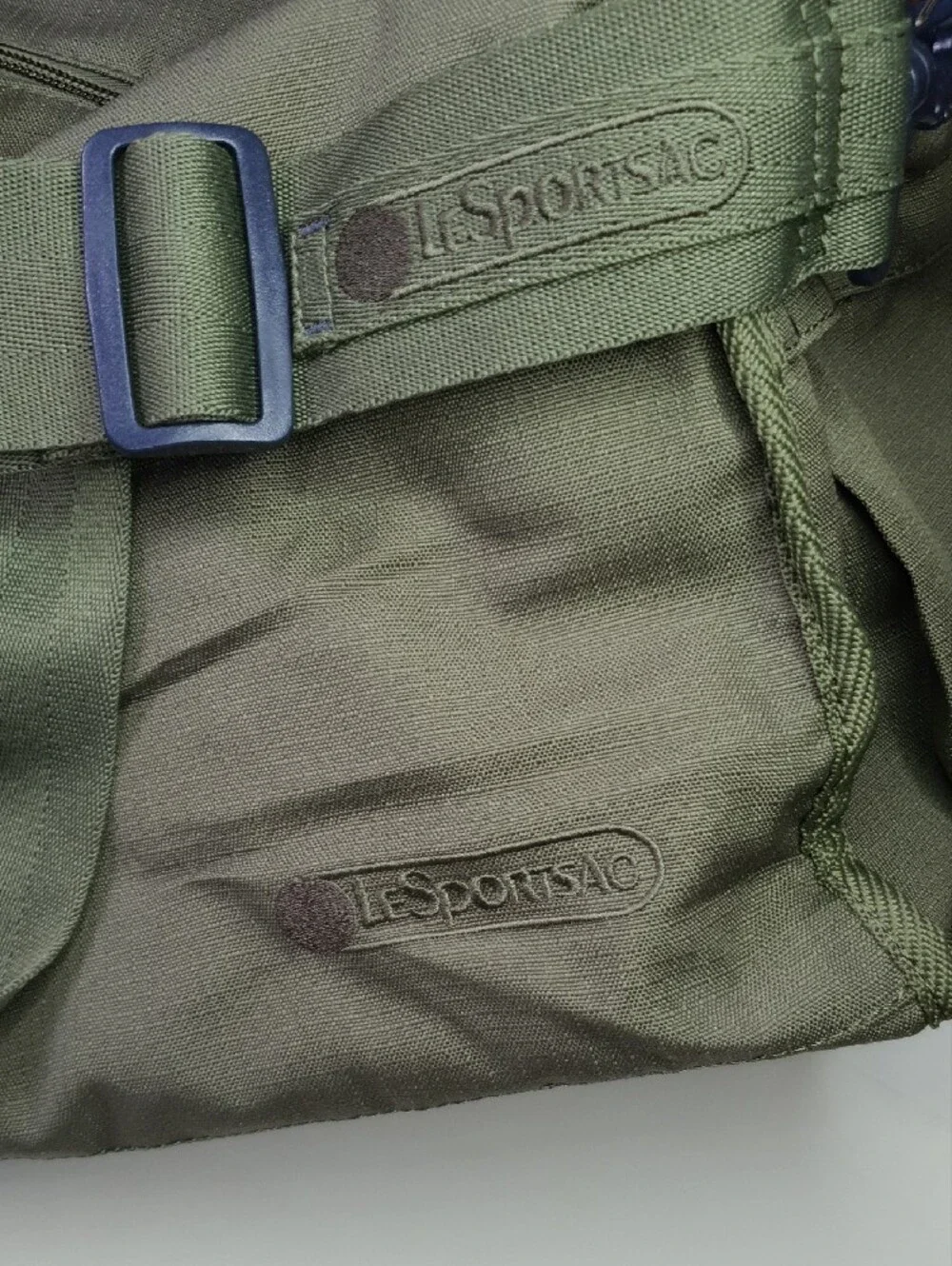 LeSportsac Olive Green Men's Duffel Bag with Shoulder Strap